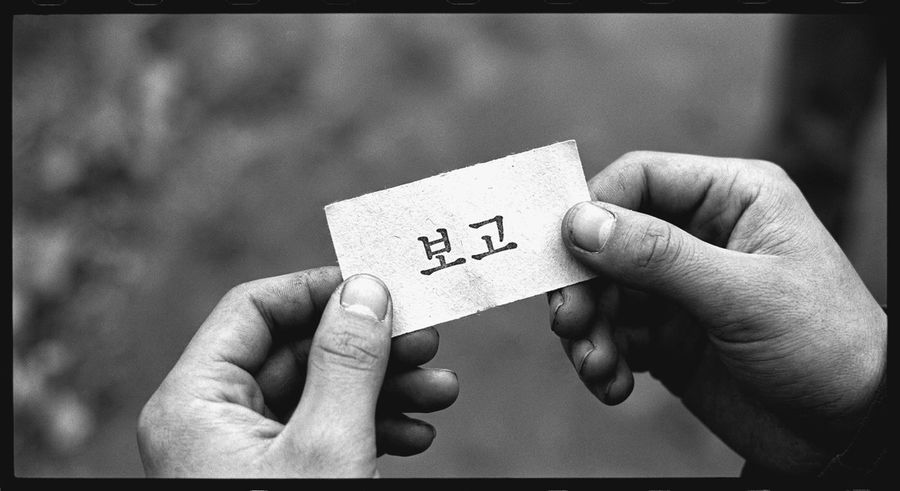 배에서 사고가 났다고 전보가 왔는데, 그 종이가 손바닥만 했고 글자가 몇 자 안 됐어.